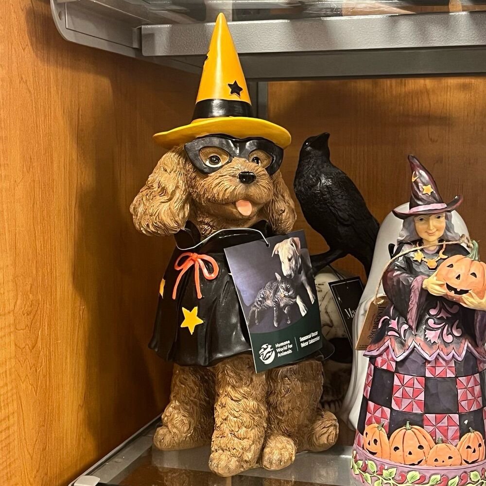 Humane World of Animals Halloween Poodle Cocker Spaniel Goldendoodle Witch